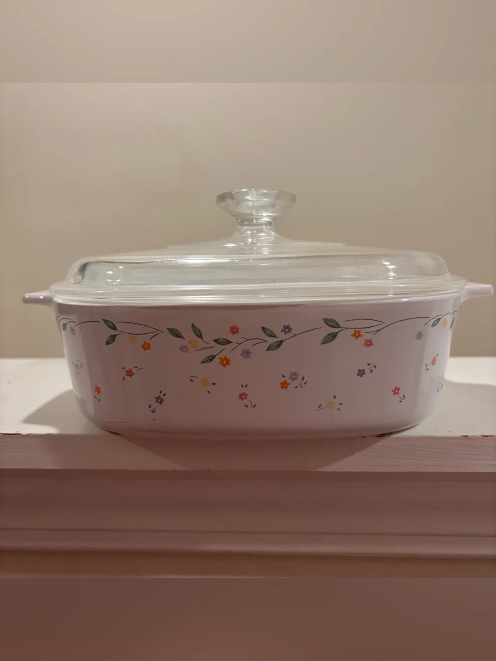 Corning Ware English Meadow Casserole A-2-B 2 Liter with Pyrex Lid